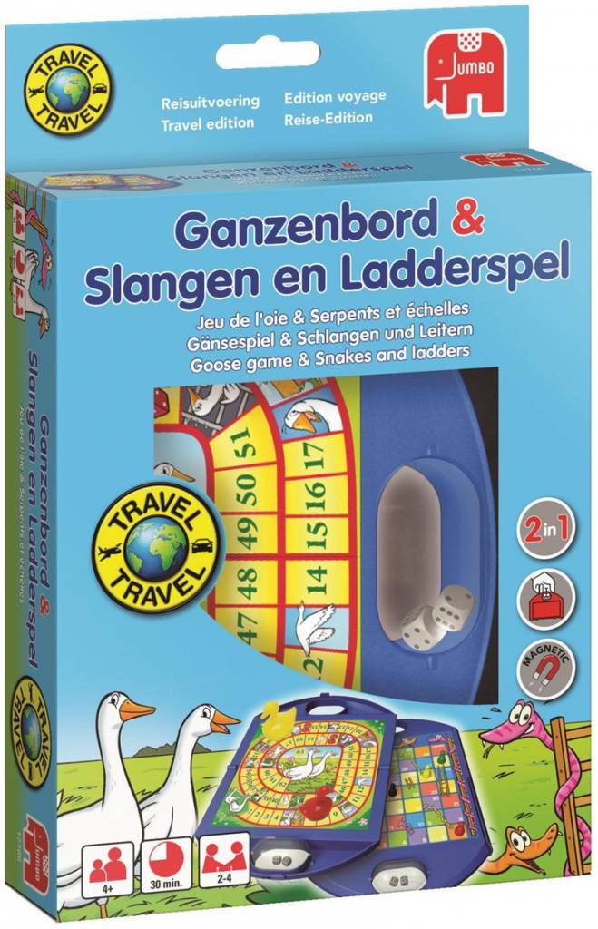 Reisspel Ganzenbord & Slangen en ladderspel