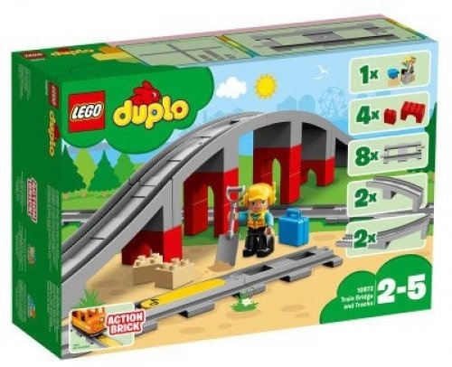 LEGO Duplo Treinbrug en -rails