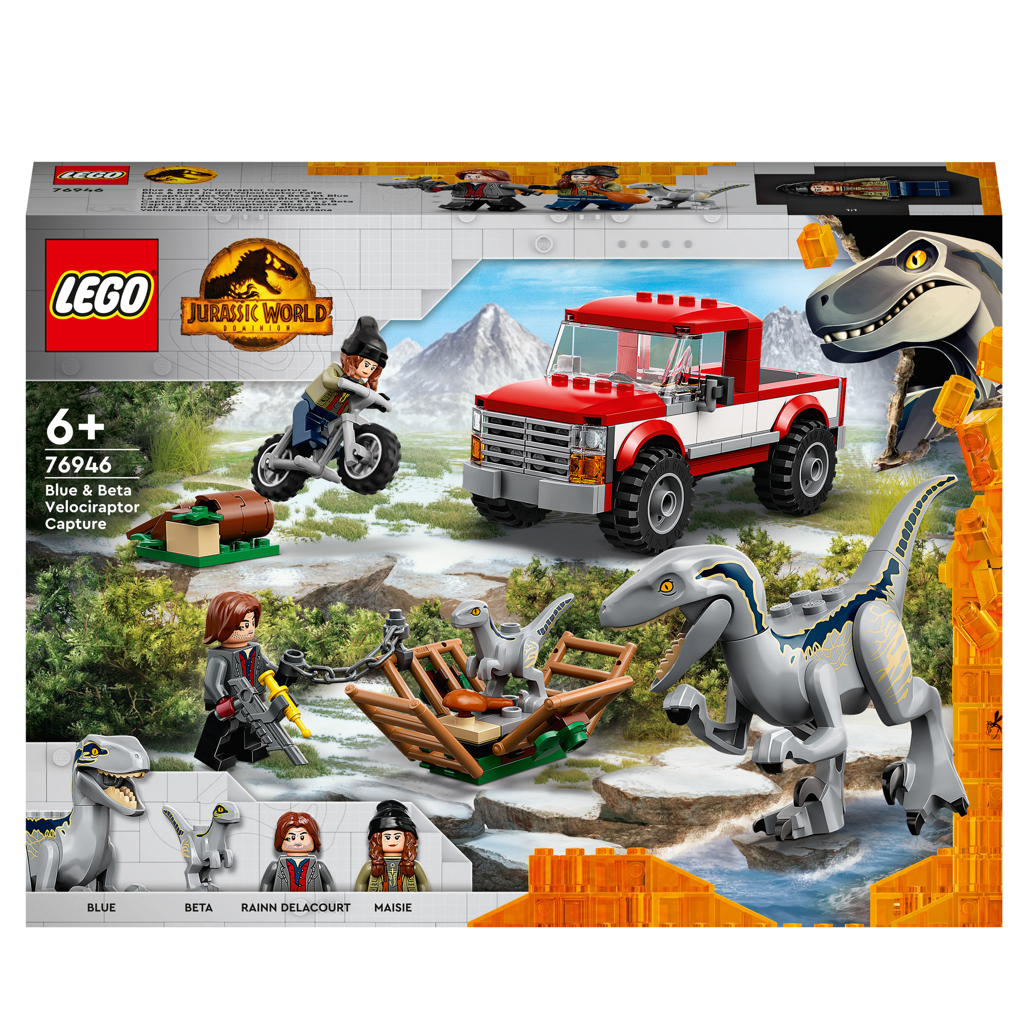 LEGO Jurassic World Blue & Beta Velociraptorvangst – 76946