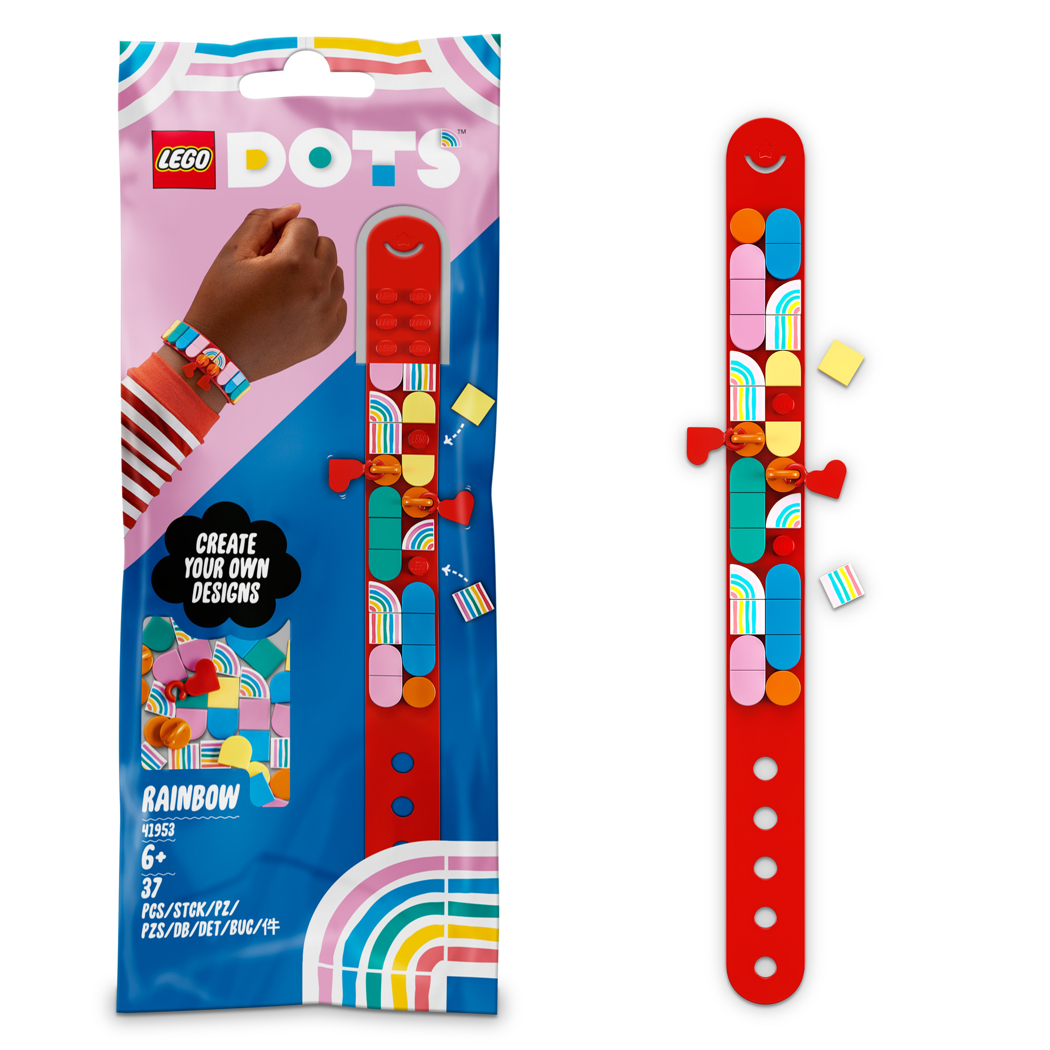 LEGO Dots Regenboog armband met bedeltjes – 41953