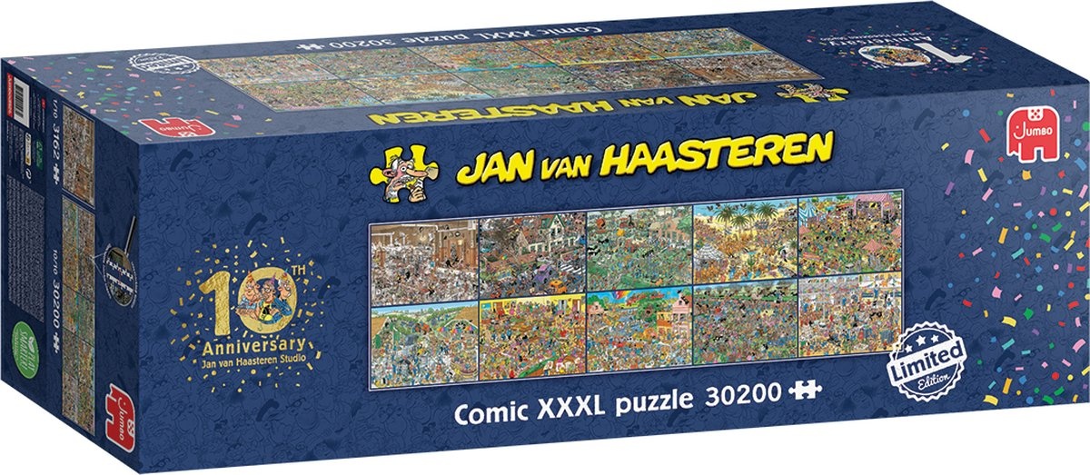 Jan van Haasteren – 10 Years Anniversary Studio – Comic XXXL (30200stuks)