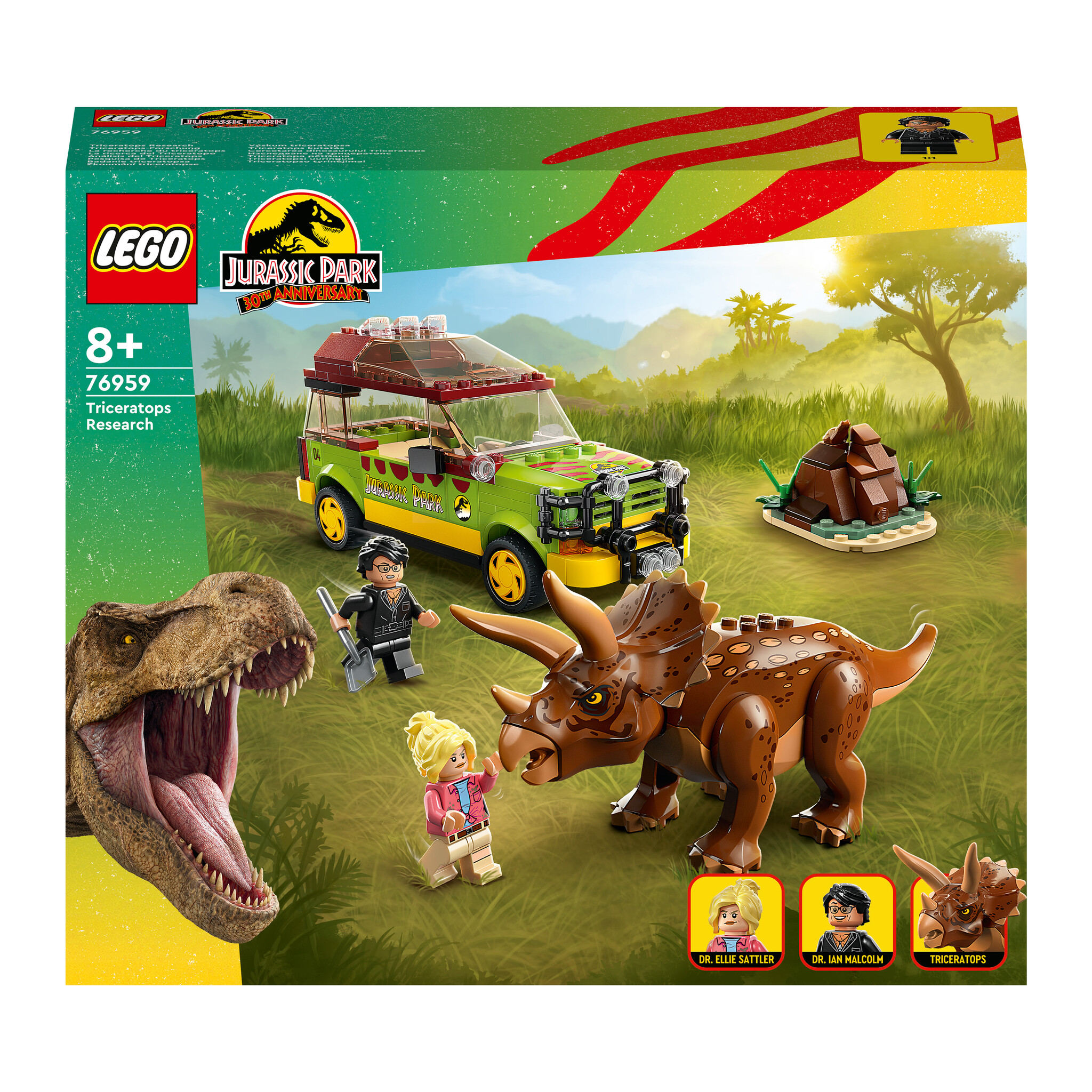 LEGO Jurassic World Jurassic Park Triceratops onderzoek – 76959