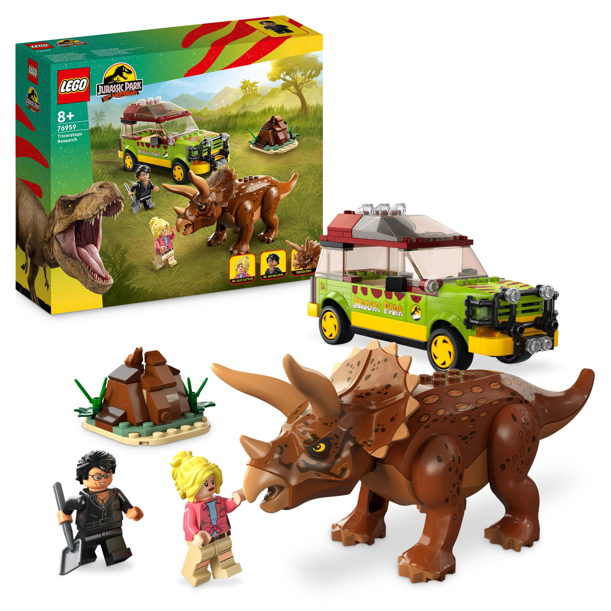 LEGO Jurassic World Jurassic Park Triceratops onderzoek – 76959