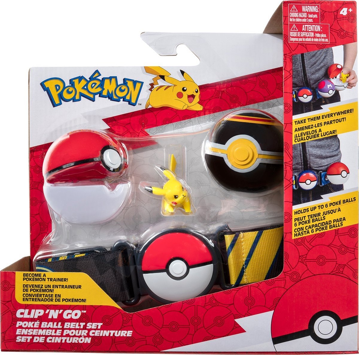 Pokémon Clip ‘N’ Go Poké Ball Belt Set assortiment – 1 exemplaar